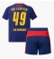 Maillot de football Réplique RB Leipzig Yan Diomande #49 Extérieur Enfant 2025-26 Manche Courte (+ Pantalon court)