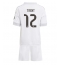 Maillot de football Réplique Real Madrid Alexander-Arnold #12 Domicile Enfant 2025-26 Manche Courte (+ Pantalon court)