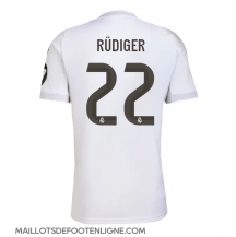 Maillot de football Réplique Real Madrid Antonio Rudiger #22 Domicile 2025-26 Manche Courte
