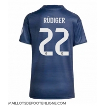 Maillot de football Réplique Real Madrid Antonio Rudiger #22 Extérieur Femme 2025-26 Manche Courte