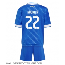 Maillot de football Réplique Real Madrid Antonio Rudiger #22 Troisième Enfant 2025-26 Manche Courte (+ Pantalon court)