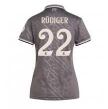 Maillot de football Réplique Real Madrid Antonio Rudiger #22 Troisième Femme 2024-25 Manche Courte