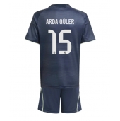 Maillot de football Réplique Real Madrid Arda Guler #15 Extérieur Enfant 2025-26 Manche Courte (+ Pantalon court)