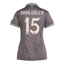 Maillot de football Réplique Real Madrid Arda Guler #15 Troisième Femme 2024-25 Manche Courte