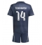 Maillot de football Réplique Real Madrid Aurelien Tchouameni #14 Extérieur Enfant 2025-26 Manche Courte (+ Pantalon court)