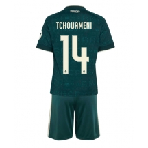 Maillot de football Réplique Real Madrid Aurelien Tchouameni #14 Extérieur Enfant 2026-27 Manche Courte (+ Pantalon court)
