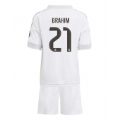 Maillot de football Réplique Real Madrid Brahim Diaz #21 Domicile Enfant 2025-26 Manche Courte (+ Pantalon court)