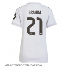 Maillot de football Réplique Real Madrid Brahim Diaz #21 Domicile Femme 2025-26 Manche Courte