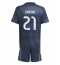 Maillot de football Réplique Real Madrid Brahim Diaz #21 Extérieur Enfant 2025-26 Manche Courte (+ Pantalon court)