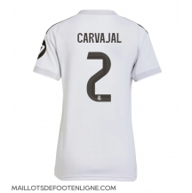 Maillot de football Réplique Real Madrid Daniel Carvajal #2 Domicile Femme 2025-26 Manche Courte