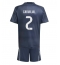 Maillot de football Réplique Real Madrid Daniel Carvajal #2 Extérieur Enfant 2025-26 Manche Courte (+ Pantalon court)