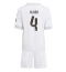 Maillot de football Réplique Real Madrid David Alaba #4 Domicile Enfant 2025-26 Manche Courte (+ Pantalon court)