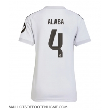 Maillot de football Réplique Real Madrid David Alaba #4 Domicile Femme 2025-26 Manche Courte
