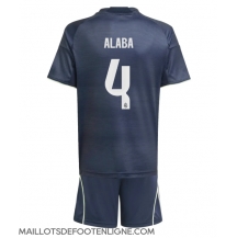 Maillot de football Réplique Real Madrid David Alaba #4 Extérieur Enfant 2025-26 Manche Courte (+ Pantalon court)