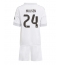 Maillot de football Réplique Real Madrid Dean Huijsen #24 Domicile Enfant 2025-26 Manche Courte (+ Pantalon court)