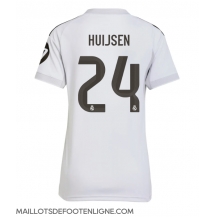Maillot de football Réplique Real Madrid Dean Huijsen #24 Domicile Femme 2025-26 Manche Courte