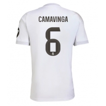 Maillot de football Réplique Real Madrid Eduardo Camavinga #6 Domicile 2025-26 Manche Courte