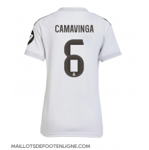Maillot de football Réplique Real Madrid Eduardo Camavinga #6 Domicile Femme 2025-26 Manche Courte