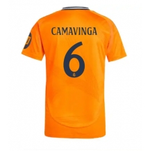 Maillot de football Réplique Real Madrid Eduardo Camavinga #6 Extérieur 2024-25 Manche Courte