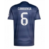 Maillot de football Réplique Real Madrid Eduardo Camavinga #6 Extérieur 2025-26 Manche Courte