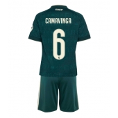 Maillot de football Réplique Real Madrid Eduardo Camavinga #6 Extérieur Enfant 2026-27 Manche Courte (+ Pantalon court)