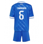 Maillot de football Réplique Real Madrid Eduardo Camavinga #6 Troisième Enfant 2025-26 Manche Courte (+ Pantalon court)