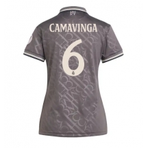 Maillot de football Réplique Real Madrid Eduardo Camavinga #6 Troisième Femme 2024-25 Manche Courte