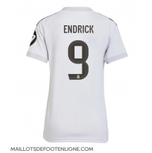Maillot de football Réplique Real Madrid Endrick #9 Domicile Femme 2025-26 Manche Courte