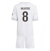 Maillot de football Réplique Real Madrid Federico Valverde #8 Domicile Enfant 2025-26 Manche Courte (+ Pantalon court)