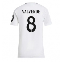 Maillot de football Réplique Real Madrid Federico Valverde #8 Domicile Femme 2024-25 Manche Courte