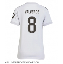 Maillot de football Réplique Real Madrid Federico Valverde #8 Domicile Femme 2025-26 Manche Courte