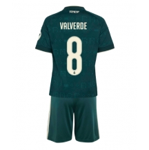 Maillot de football Réplique Real Madrid Federico Valverde #8 Extérieur Enfant 2026-27 Manche Courte (+ Pantalon court)