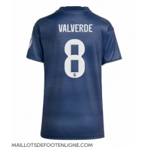 Maillot de football Réplique Real Madrid Federico Valverde #8 Extérieur Femme 2025-26 Manche Courte