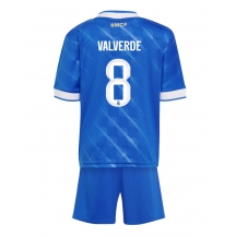 Maillot de football Réplique Real Madrid Federico Valverde #8 Troisième Enfant 2025-26 Manche Courte (+ Pantalon court)