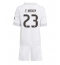 Maillot de football Réplique Real Madrid Ferland Mendy #23 Domicile Enfant 2025-26 Manche Courte (+ Pantalon court)