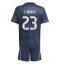 Maillot de football Réplique Real Madrid Ferland Mendy #23 Extérieur Enfant 2025-26 Manche Courte (+ Pantalon court)
