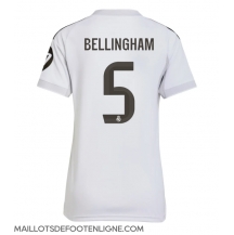 Maillot de football Réplique Real Madrid Jude Bellingham #5 Domicile Femme 2025-26 Manche Courte
