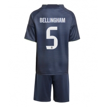 Maillot de football Réplique Real Madrid Jude Bellingham #5 Extérieur Enfant 2025-26 Manche Courte (+ Pantalon court)
