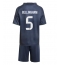 Maillot de football Réplique Real Madrid Jude Bellingham #5 Extérieur Enfant 2025-26 Manche Courte (+ Pantalon court)