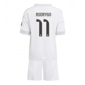 Maillot de football Réplique Real Madrid Rodrygo Goes #11 Domicile Enfant 2025-26 Manche Courte (+ Pantalon court)