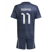Maillot de football Réplique Real Madrid Rodrygo Goes #11 Extérieur Enfant 2025-26 Manche Courte (+ Pantalon court)