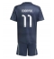 Maillot de football Réplique Real Madrid Rodrygo Goes #11 Extérieur Enfant 2025-26 Manche Courte (+ Pantalon court)
