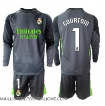 Maillot de football Réplique Real Madrid Thibaut Courtois #1 Gardien de but Troisième Enfant 2025-26 Manche Longue (+ Pantalon court)