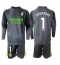 Maillot de football Réplique Real Madrid Thibaut Courtois #1 Gardien de but Troisième Enfant 2025-26 Manche Longue (+ Pantalon court)