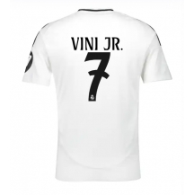 Maillot de football Réplique Real Madrid Vinicius Junior #7 Domicile 2024-25 Manche Courte
