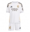 Maillot de football Réplique Real Madrid Vinicius Junior #7 Domicile Enfant 2025-26 Manche Courte (+ Pantalon court)