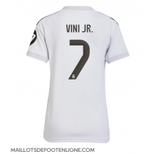 Maillot de football Réplique Real Madrid Vinicius Junior #7 Domicile Femme 2025-26 Manche Courte