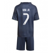 Maillot de football Réplique Real Madrid Vinicius Junior #7 Extérieur Enfant 2025-26 Manche Courte (+ Pantalon court)