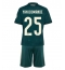 Maillot de football Réplique Real Madrid Yan Diomande #25 Extérieur Enfant 2026-27 Manche Courte (+ Pantalon court)