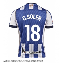 Maillot de football Réplique Real Sociedad Carlos Soler #18 Domicile 2025-26 Manche Courte